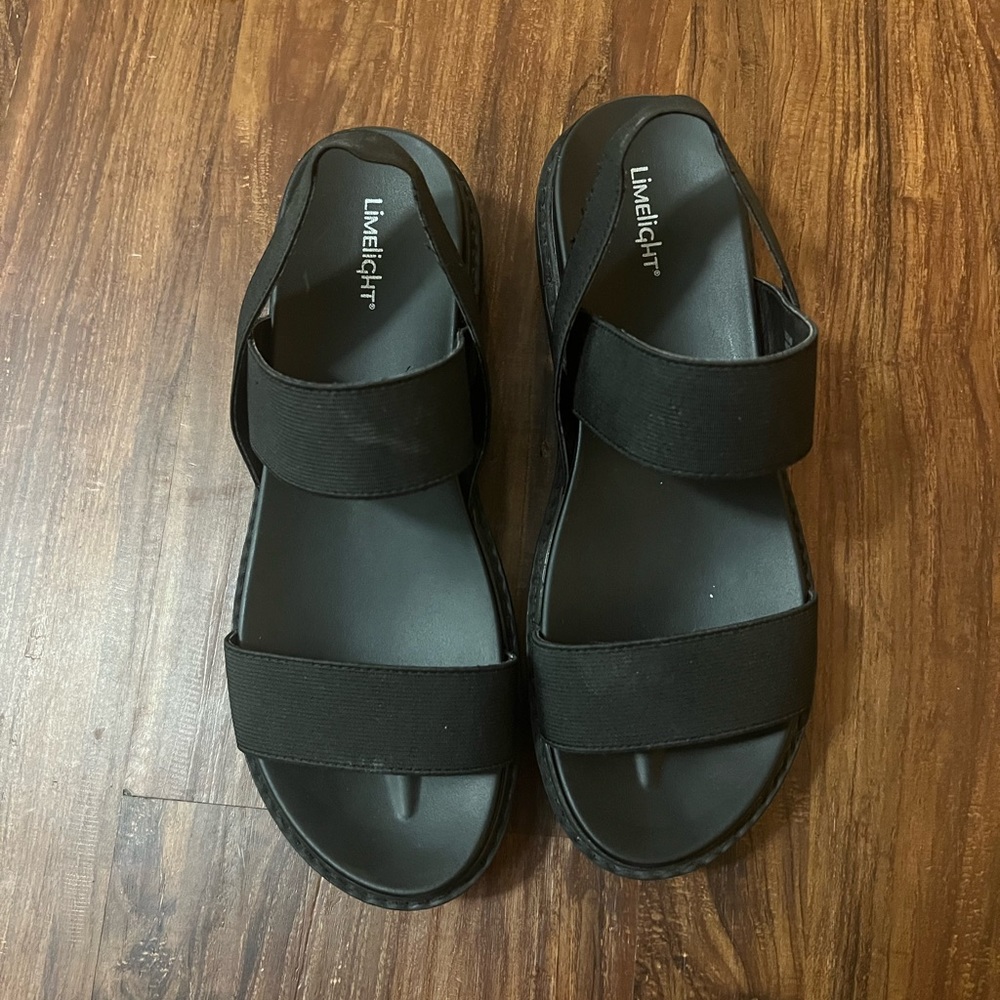 Limelight Black Chunky Y2K Amity Sandal